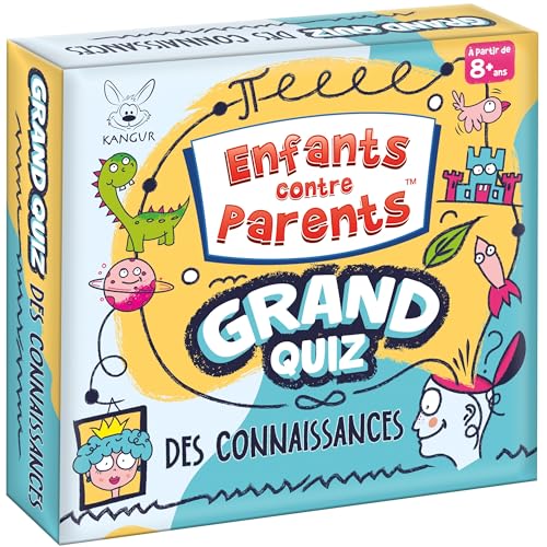 Juegos de mesa para niños contra padres Gran cuestionario de conocimiento juego de mesa familiar para niños y adultos cuestionario juego de cartas niños contra padres versión francesa desde 6 años