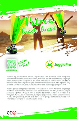 Juggle Pro Peteca Beach, un Juego de Playa y al Aire Libre, el Juego más Popular en Brasil después del fútbol y el Voleibol.