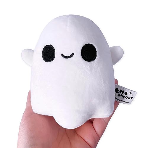 Juguete de peluche fantasma, muñeco de calavera de Halloween, juguete de peluche, mini fantasma de peluche inodoro, juguete de peluche de Halloween, juguete de peluche de fantasma blanco, juguete de