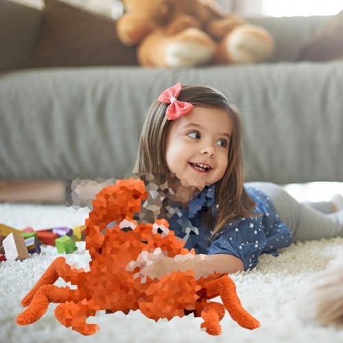 Juguete Peluche, Juguete Peluche Cangrejo, Suave Peluche para Niños, 22cm Juguete de Peluche Suave, Primera Infancia, Juguetes bebé 6 meses, Peluche bebé para Niños Regalo de Cumpleaños para Niña