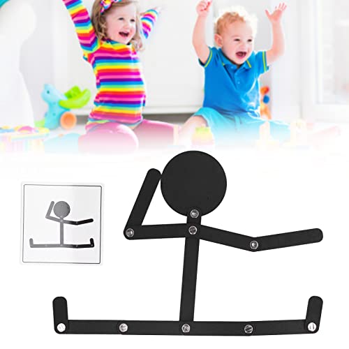 Juguete Stickman De Madera,Stick Bot, Juguetes Stickman Educativos, Juguetes Stickman Ejercicio De Coordinación Material De Tilo Negro Sin Rebabas Juguete Educativo Rompecabezas Para Mayores De 3 Año