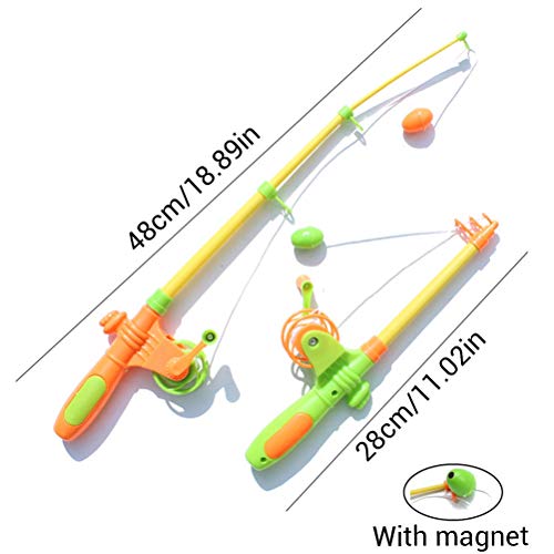 Juguetes de Pesca Magnéticos 26 * 13 * 5 7 Uds., Divertidos Niños Al Azar, Caña de Pescar Magnética, Modelos de Peces, Juego de Captura, Juguete de Baño, Regalo Interactivo