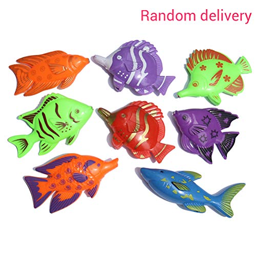 Juguetes de Pesca Magnéticos 26 * 13 * 5 7 Uds., Divertidos Niños Al Azar, Caña de Pescar Magnética, Modelos de Peces, Juego de Captura, Juguete de Baño, Regalo Interactivo