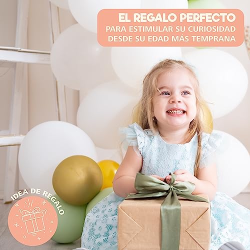 Juguetes Montessori de Apilamiento y de Selección 1 2 3 años - Juguete para Actividades y Desarrollo de Madera Colores Pastel - Juego Montessori para los Más Peques 1 año Montessori