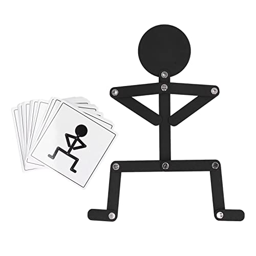 Juguetes Stickman de Madera Ejercicio de Coordinación Rebabas Material de Tilo Negro Juguete de Rompecabezas Educativo Juego de Rompecabezas Deportivo Hecho en Casa Juguetes para