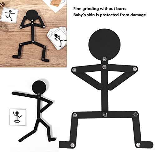 Juguetes Stickman de Madera Ejercicio de Coordinación Rebabas Material de Tilo Negro Juguete de Rompecabezas Educativo Juego de Rompecabezas Deportivo Hecho en Casa Juguetes para