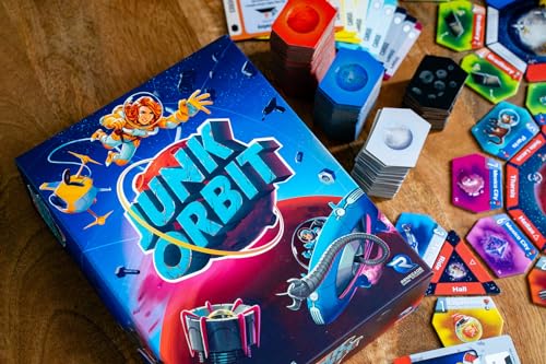 Junk Orbit - Renegade, Captain A Space Scavenger Ship, juego de mesa de estrategia familiar, a partir de 10 años, 1-5 jugadores, 30-40 minutos