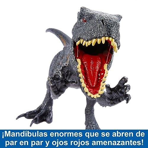 Jurassic World Super Colosal Indoraptor Dinosaurio gigante de juguete, +4 años (Mattel HKY14)