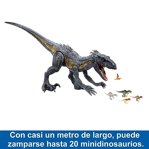 Jurassic World Super Colosal Indoraptor Dinosaurio gigante de juguete, +4 años (Mattel HKY14)