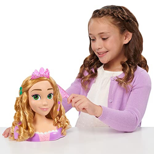 Just Play Disney Princess Basic Rapunzel - Cabezales para peinar la cabeza, a partir de 3 años