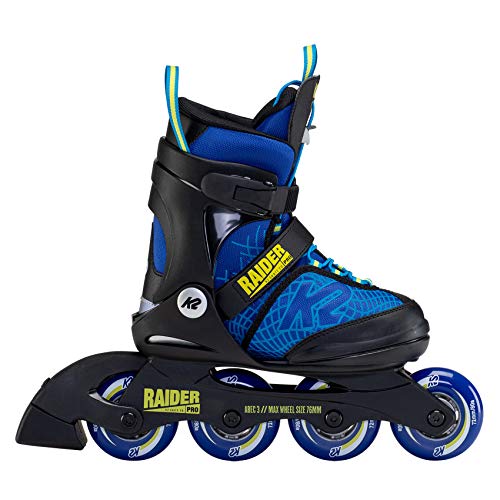 K2 Skates 30F0205 Raider Pro - Patines, Azul/Amarillo, S 29-34