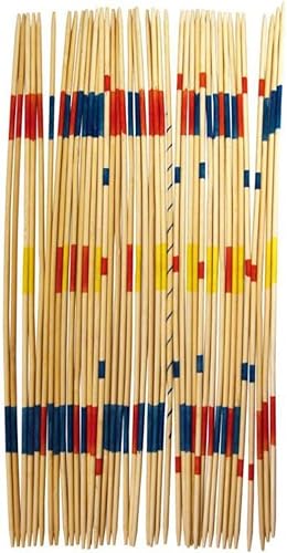 KABUGUI - Wooden Pick Up Sticks - Mikado de Madera - Juego de palitos Chinos - Juego de Mikado Ideal para Compartir con Amigos - 1 Caja