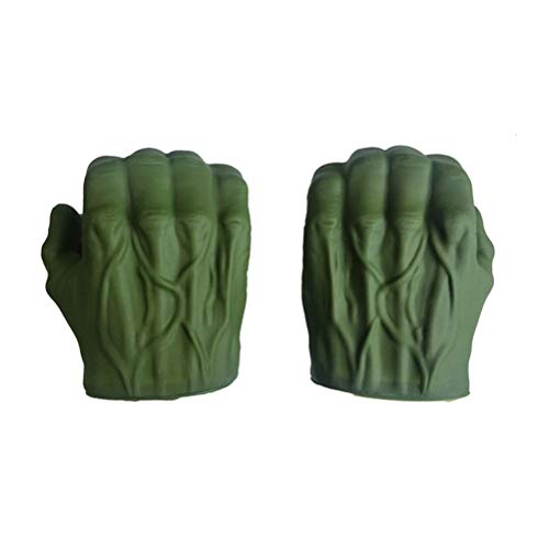 Kangmeile Manos de Superhéroe, Hulk Fists PVC The Hulk Cosplay Guantes Hulk Guantes Niños Halloween Navidad Niños Disfraces Juguetes para Niños Niños Niño Niña Adulto(Niños)