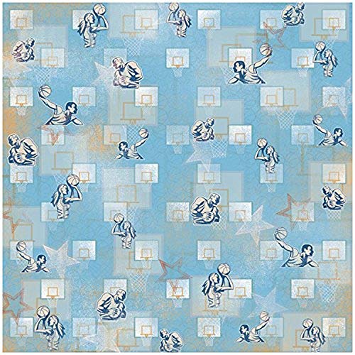 Karen Foster 25 Hojas diseño Scrapbooking Papel, Shoot to Score, 12 x 12