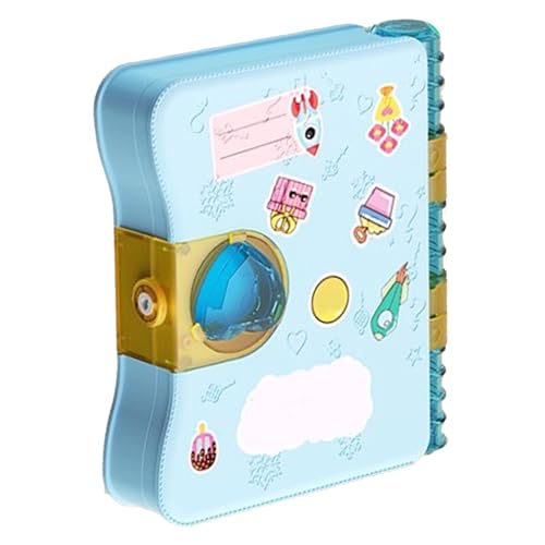 Keenso Caja Sorpresa Mágica para Niña, Diario de Papelería de Joyería, Libro Mágico de Princesa con Varios Artículos de Papelería, Material Plástico para Juegos de rol (Cielo Azul)