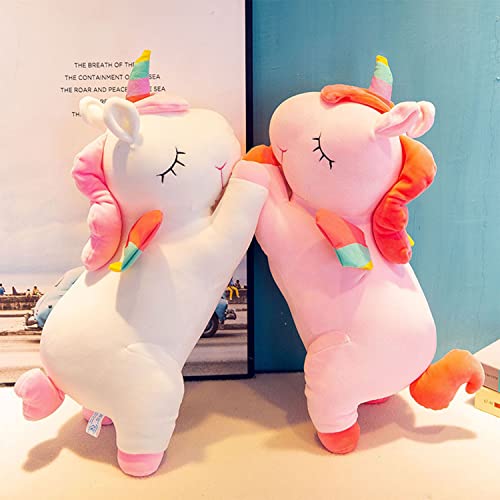 Kekeso Unicornio De Peluche, Juguetes De Peluche De Animales, Almohada Suave para Abrazar, MuñEco De Dibujos Animados, Unicornio, Regalos De Peluche para NiñOs Y NiñAs (30cm, White)