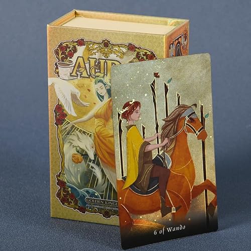 KEPNOY Tarot Aura,78 Tarot Deck,Juego de adivinación,Herramientas de adivinación para todos los niveles de habilidad,Guía colorida