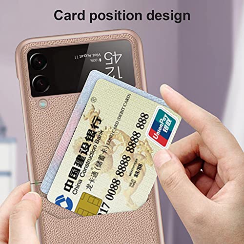 Keptfeet Funda Samsung Galaxy Z Flip 3 5G, Funda Protectora de Cuero PU Ultra Delgada a Prueba de Golpes Fundas Protectoras para teléfonos celulares