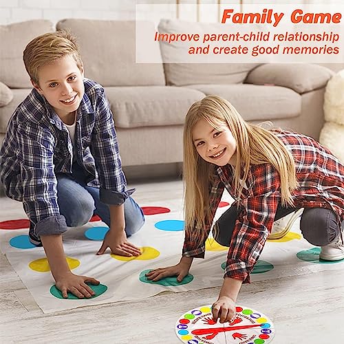 KHDULQ Juegos de Suelo Gaming Familiar,Divertido Juego de Enredos Familiar,Juego de Piso Familiar Tapete de Juego,Juego de Habilidad para Niños y Adultos, Juego de Habilidad para Niños y Adultos