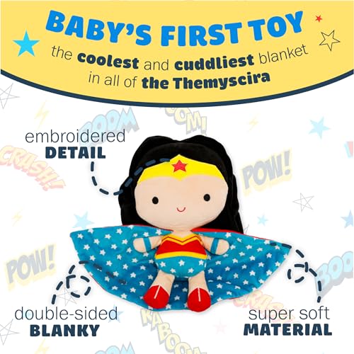 Kids Preferred DC Comics Wonder Woman - Peluche suave y abrazable para niños y niñas, regalo para niños, 11.5 pulgadas