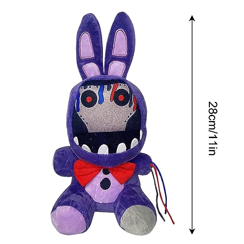 Kirdume Five Nights At Freeddy's Peluche | FNAF Bear Fazbear + Nightmare Bonnie Peluche | Peluche Juego FNAF para Niños Y Adultos | Ideal para Videojuegos