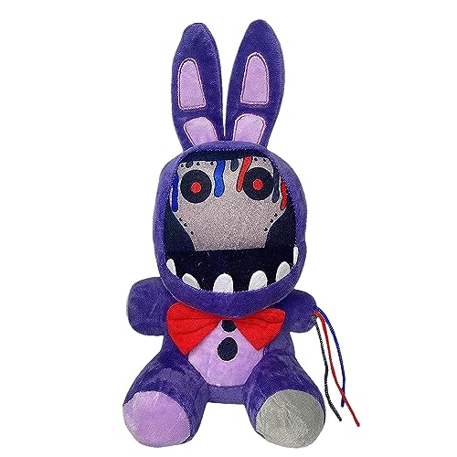 Kirdume Five Nights At Freeddy's Peluche | FNAF Bear Fazbear + Nightmare Bonnie Peluche | Peluche Juego FNAF para Niños Y Adultos | Ideal para Videojuegos