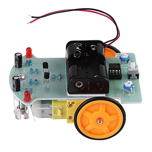 Kit de bricolaje para coche inteligente, Kit de accesorios de bricolaje para coche de seguimiento Juego de componentes electrónicos Kit de aprendizaje de electrónica