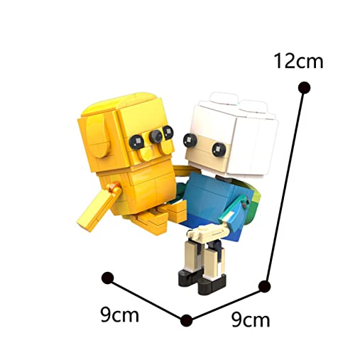 Kit De Construcción De Bloques De Construcción, 202 Piezas MOC-71483 Figuras De Finn Jake Block Head, Minifiguras Juego De Bloques De Construcción Modelos De Colección Regalo