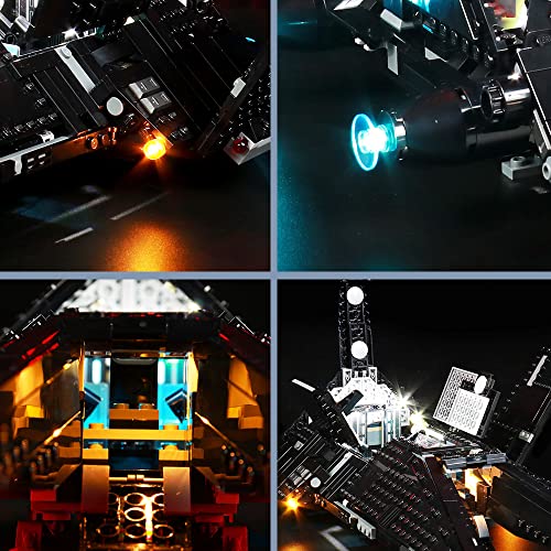 Kit de luz para Lego 75336 The Scythe – Transporte buque del Gran Inquisidor, juego de iluminación LED compatible con Obi-Wan Kenobi Set creativa lámpara de juguete no incluida (versión estándar)