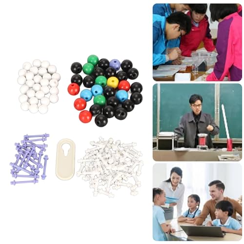 Kit de Modelos de Química Orgánica de 136 Piezas, Kit de Modelos Moleculares con Instrucciones de Enlaces de átomos, Kits de Ciencia para Niños, Juguetes, Juego de Química para