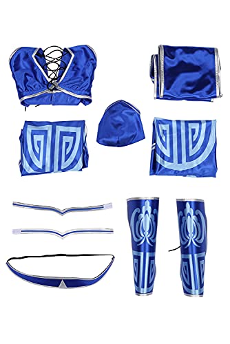 Kitana - Disfraz de cosplay para Halloween, carnaval, talla L