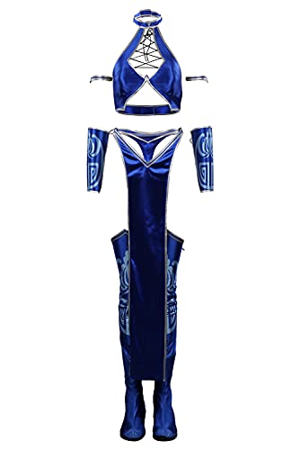 Kitana - Disfraz de cosplay para Halloween, carnaval, talla L