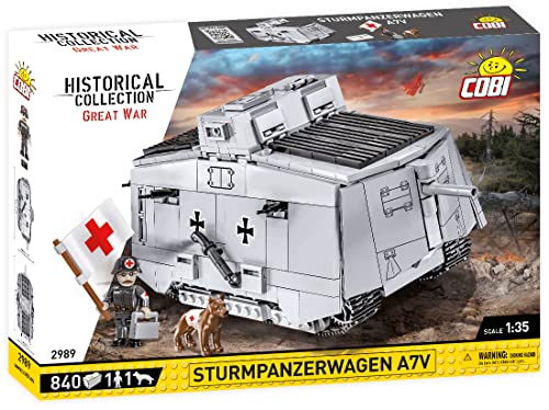 Klocki HC Great War Sturmpanzerwagen A7V 840 elementów