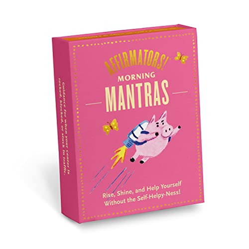 Knock Knock 10008 Afirmadores Mantras Mañana - Deck, tarjetas diarias y afirmaciones positivas (30 cartas)