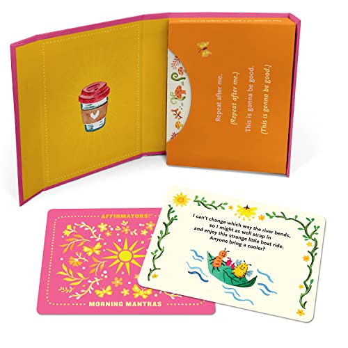 Knock Knock 10008 Afirmadores Mantras Mañana - Deck, tarjetas diarias y afirmaciones positivas (30 cartas)