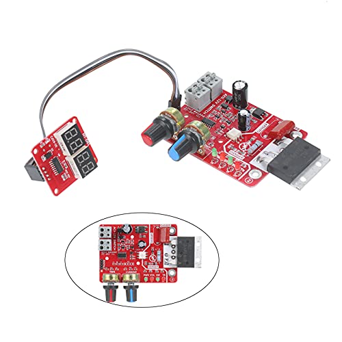 KOCAN Tablero de Control 100A, Tablero de Control de Soldadura por Puntos 100A Tablero de Control de Bricolaje Pantalla Digital Microordenador de un Solo Chip para Ajustar el Tiempo y la Corriente