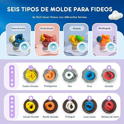 Kopi Corgi Juego de Plastilina,48 Piezas Herramientas Plastilina para Niños con Moldes Plastilina,Accesorios Plastilina,Regalo Niño Niña Juegos Educativos Niños 2 3 4 Años(y 8 tarros de plastilina)