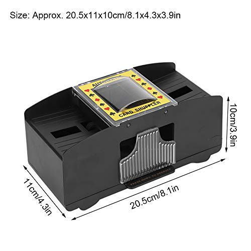 KUIDAMOS Barajador De Cartas, Barajador Eléctrico Multiusos para El Hogar para Juegos De Cartas Caseros