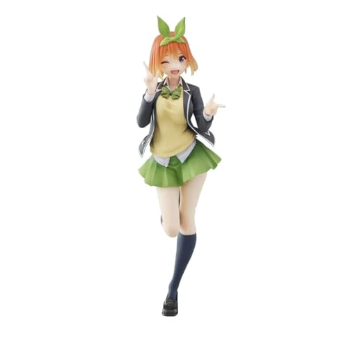 KWJTOY Juego de 5 figuras de anime Quintuplets de la quintaesencia de Chica, estatuas de PVC de dibujos animados, decoración modelo de 20 cm (Nakano Yotsuba)