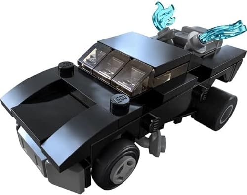 La pantalla icónica Cars Limited incluye el modelo de concepto de la serie Batmobile de la película + figura de escuadrón + modelo de ladrillo de Batman + bolsa ciega con colgador y devoluciones +