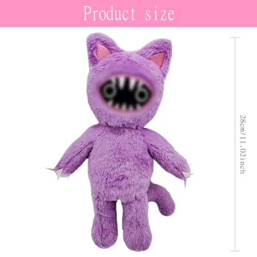 LabDip 25cm Muñeco De Gatito Morado Joyvile Muñeco De Peluche Muñeco Lindo Muñeco De Peluche De Gatito del Personaje del Juego Educativo Joyvile Regalo para Niños y Niñas De 7 a 14 Años (Morado)