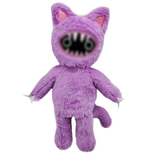 LabDip 25cm Muñeco De Gatito Morado Joyvile Muñeco De Peluche Muñeco Lindo Muñeco De Peluche De Gatito del Personaje del Juego Educativo Joyvile Regalo para Niños y Niñas De 7 a 14 Años (Morado)