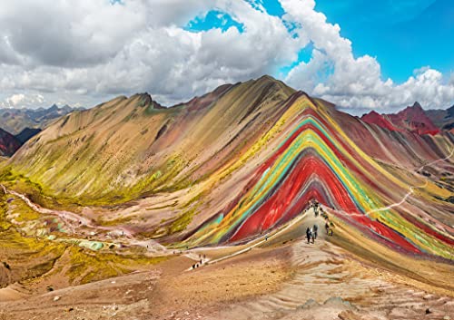 Lais Puzzle Escena de Senderismo en Vinicunca, región de Cuzco, Perú Rainbow Mountain 1000 Piezas