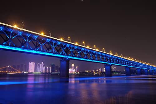 Lais Puzzle Puente en Wuhan Puente sobre el río Yangtze, China 2000 Piezas