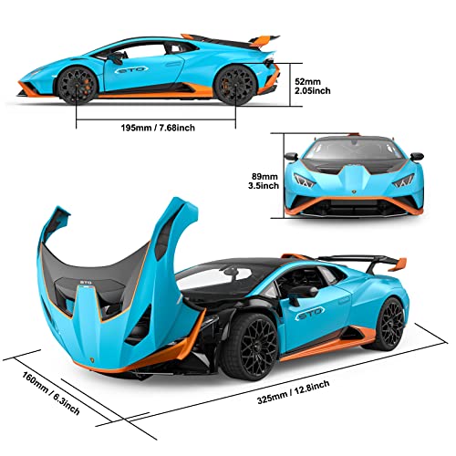 Lamborghini RC Car Rastar R/C 1/14 Lamborghini Huracán STO Model Car Blue Lamborghini Toy Car 2.4Ghz Remote Control Car for Boys 8-12