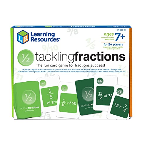 Learning Resources- Set para dominar Tackling Fractions, didáctico, recursos para enseñar Las fracciones a los niños, Juego de matemáticas, 7+ años (LSP1229-UK)