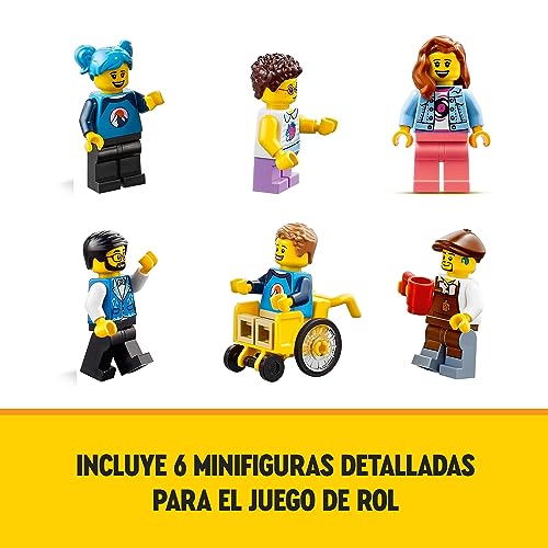 LEGO 31141 Creator 3en1 Calle Principal, Rascacielos Art Decó y Mercado, Juguete de Construcción con Maquetas de Hotel, Cafetería, Apartamentos y Tiendas, Kit de Construcción de Maquetas Creativas