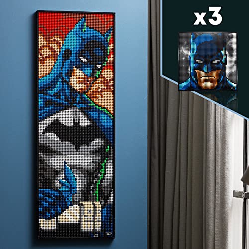 LEGO 31205 Art Jim Lee: Colección de Batman, Joker y Harley Quinn, Manualidades para Adultos, Cuadro, Decoración Casa, Regalos para Hombres y Mujeres