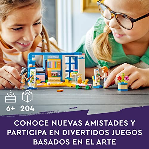 LEGO 41739 Friends Habitación de Liann, Arte y Manualidades, Mini Muñeca Autumun y Perrito, Personajes 2023, Juguete Coleccionable para Niñas y Niños de 6 Años o Más