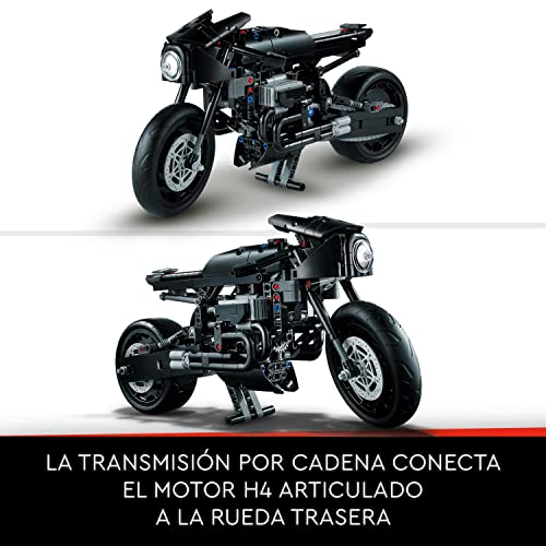 LEGO 42155 Technic The Batman: BATMOTO, Moto de Juguete para Construir, Maqueta a Escala, Vehículo de Superhéroe, Modelo de Película 2022